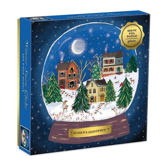 WINTER SNOW GLOBE 500PC PUZZLE