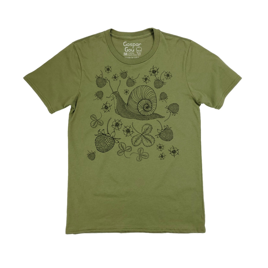 SNAIL BUDDY UNISEX TEE BY SUPERMAGGIE