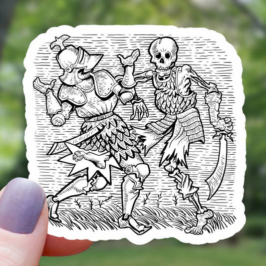 SKELETON KNIGHT BATTLE STICKER