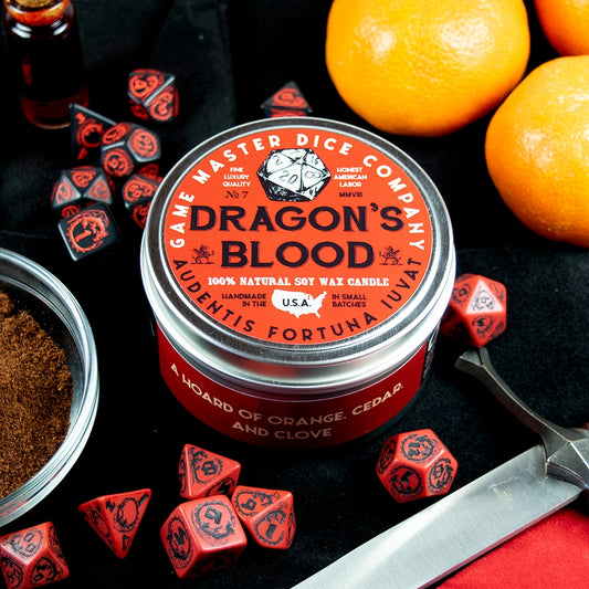 DRAGON'S BLOOD 8oz GAMING CANDLE