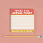 WHAT THE ACTUAL.....LARGE 4X4 IN STICKY NOTES