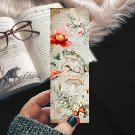 CUTE FROG COTTAGE CORE BOOKMARK