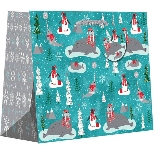 WALRUS AND NARWHAL HOLIDAY GIFT BAG