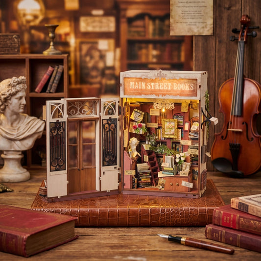 MAIN STREET BOOKS 3-D WOODEN MINIATURE BOOK NOOK KIT