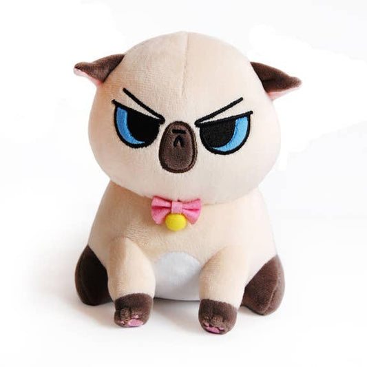 ANGRY CAT PLUSH: SIAMESE