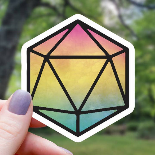 GALAXY D20 DICE STICKER