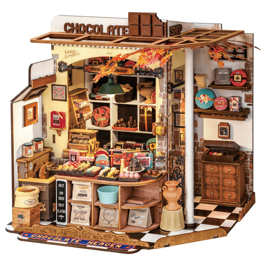 HENRY'S CHOCOLATE SHOP 3-D WOODEN MINIATURE KIT