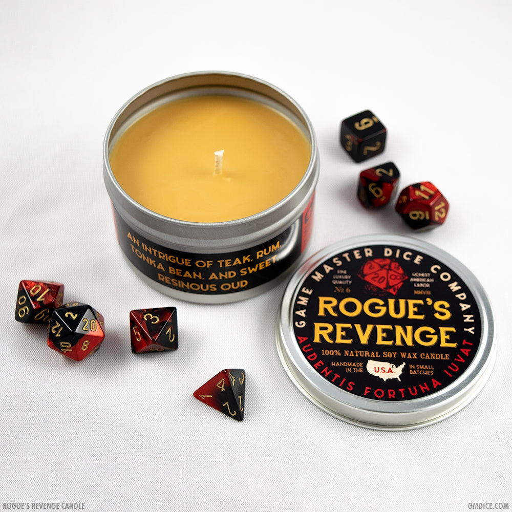 ROGUE'S REVENGE 8oz GAMING CANDLE