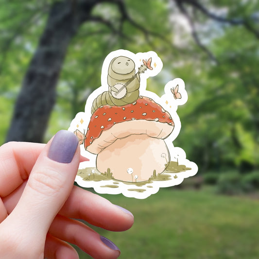 COTTAGECORE CATERPILLER STICKER