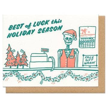 BEST OF LUCK GREETING CARD
