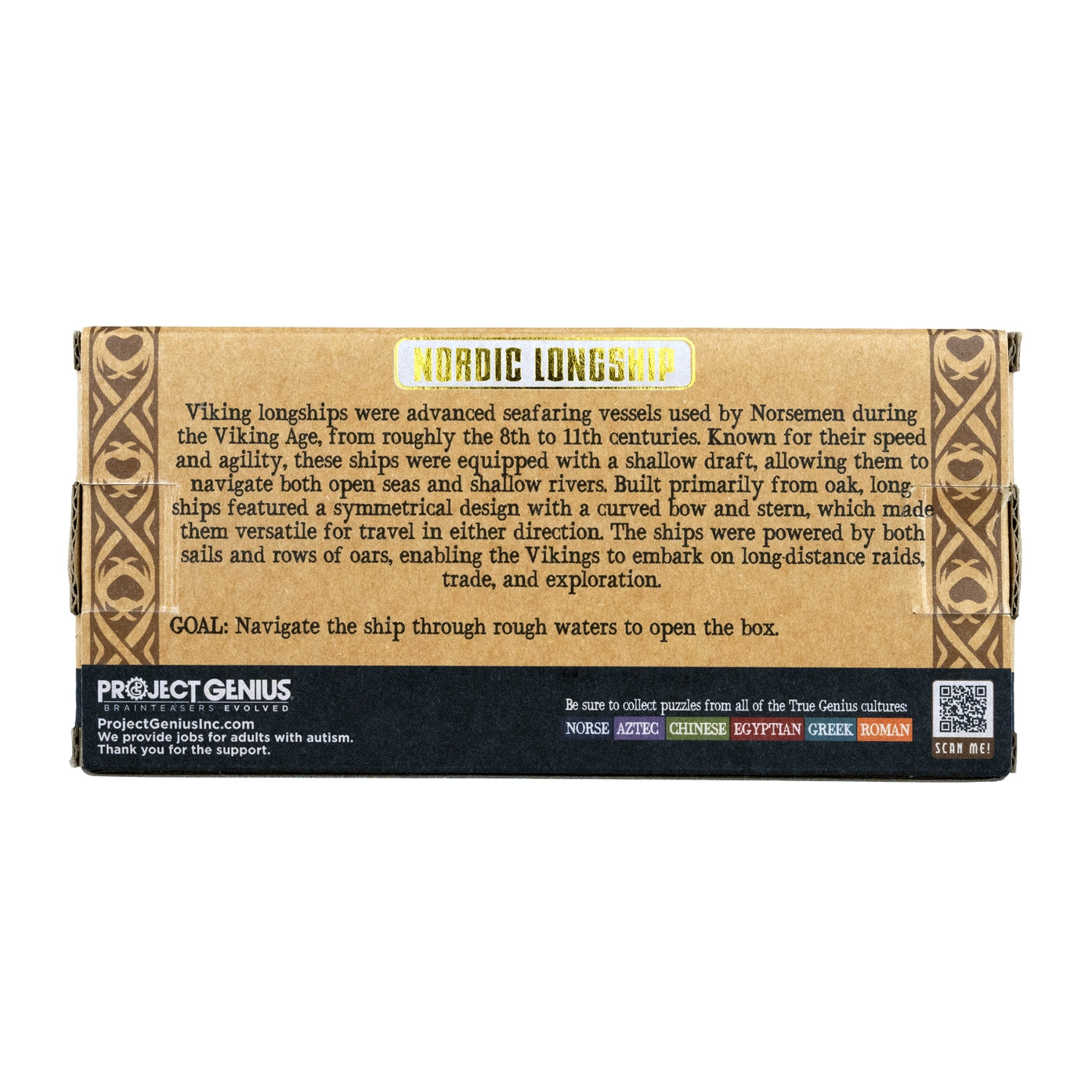 NORDIC LONGSHIP SECRET PUZZLE GIFTBOX