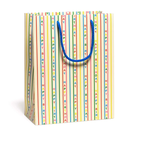 BIRTHDAY STRIPES GIFT BAG