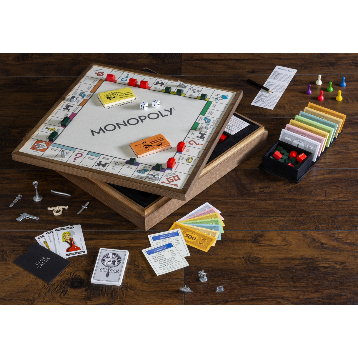 MONOPOLY & CLUE 2-IN-1 DELUXE VINTAGE EDITION