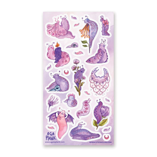 GOTHIC GARDEN SLUGS STICKER SHEET