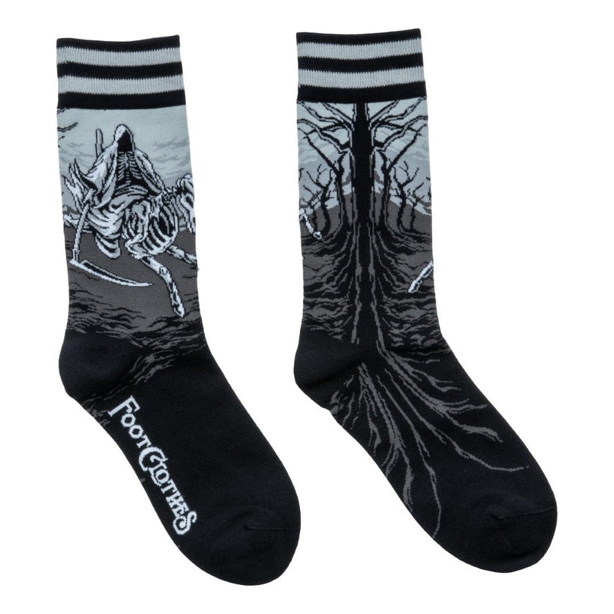 DEATH RIDES A PALE HORSE CREW SOCKS BY FOOTCLOTHES
