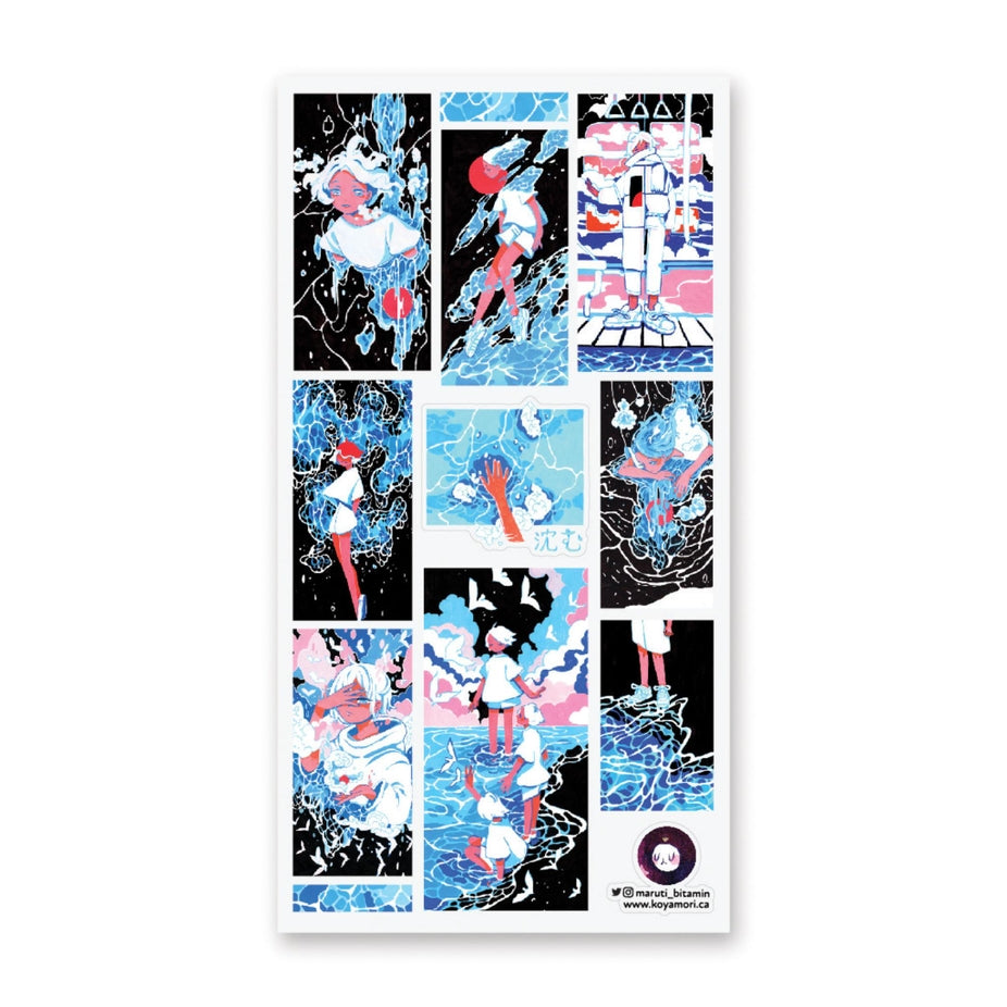 WITH THE WAVES STICKER SHEET