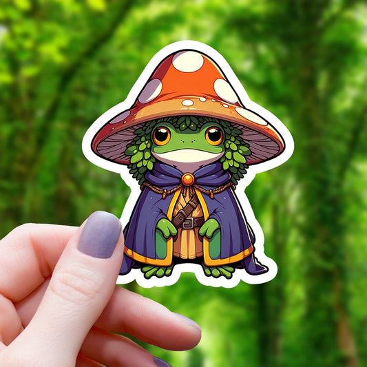 MUSHROOM FROG WIZARD RPG STICKER
