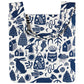 TIMBER BLOCK TO AND FRO CANVAS TOTE BAG BY DANICA STUDIO