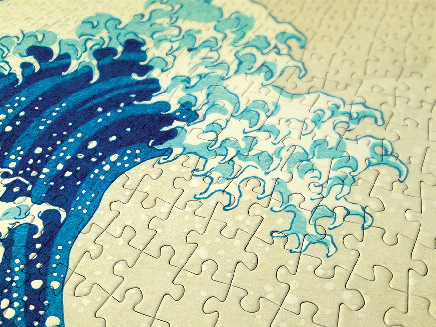 Enjoy Hokusai: the Great Wave Off Kanagawa 1000-Piece Puzzle