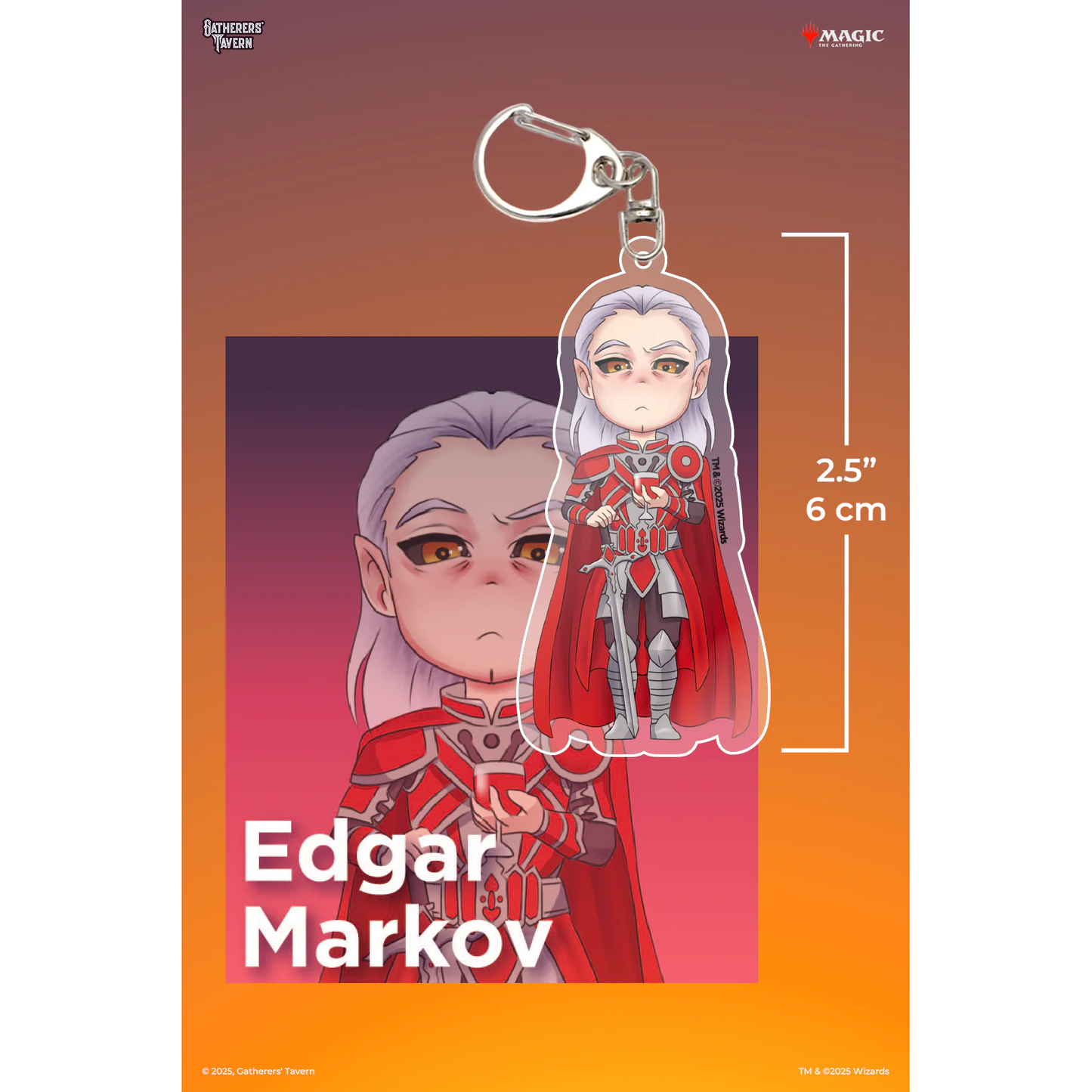 MTG COMMANDERS ACRYLIC KEYCHAIN