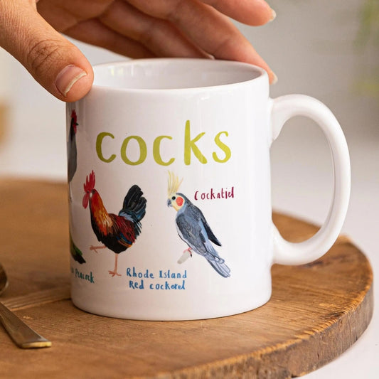 COCKS PUNNY BIRD MUG