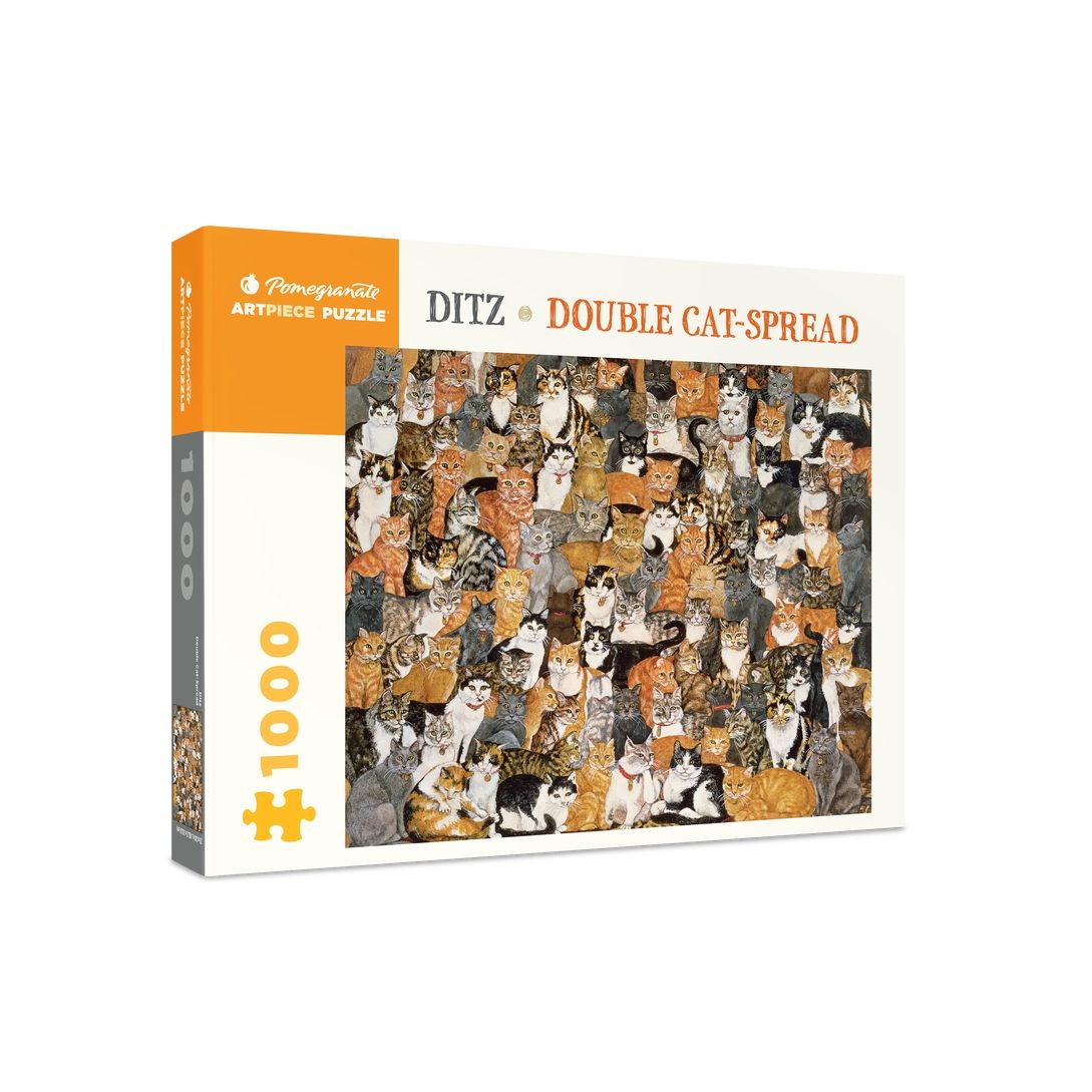 DOUBLE CAT SPREAD 1000PC PUZZLE