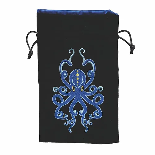 BLUE KRAKEN DICE BAG