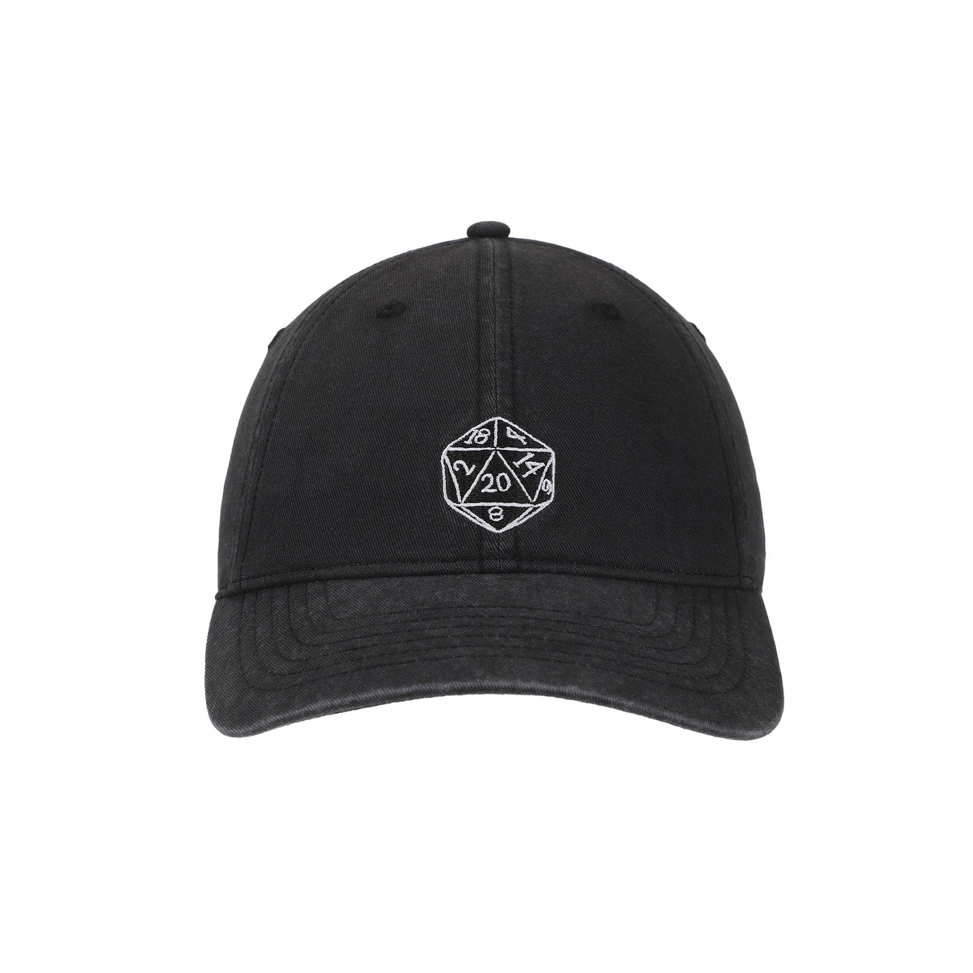 DUNGEONS & DRAGONS D20 BLACK BASEBALL CAP