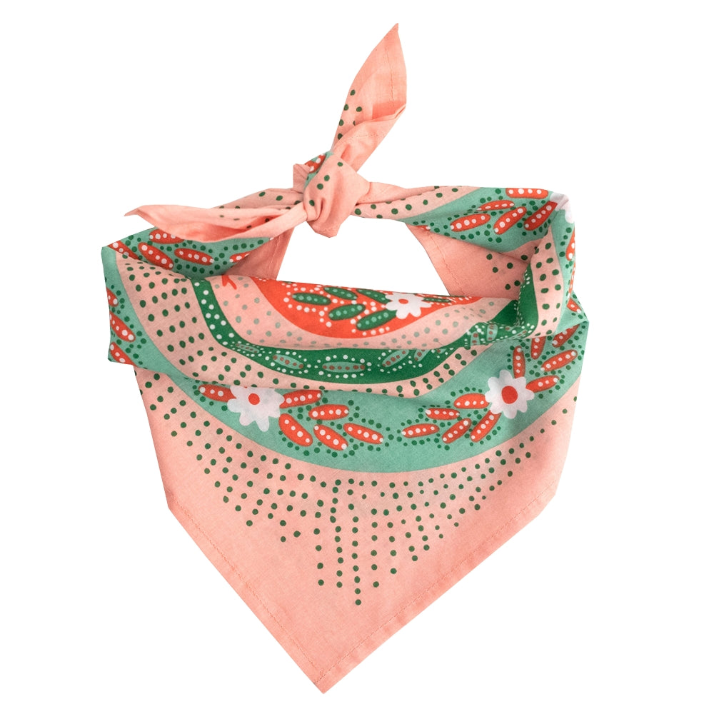 PINK SNAKES BANDANA BY HANDKER (NO.069)