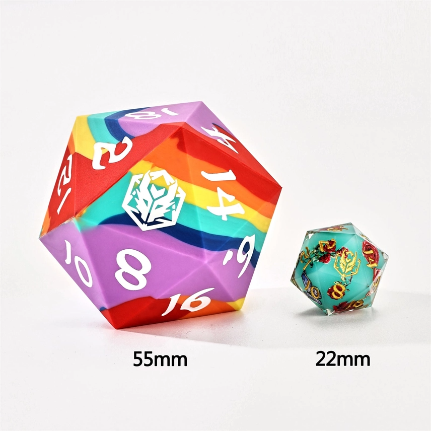 CHONK 55M SILICONE D20: RAINBOW REALMS