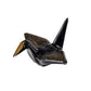 ASANOHA BLACK ORIGAMI CRANE PORCELAIN CHOPSTICK REST