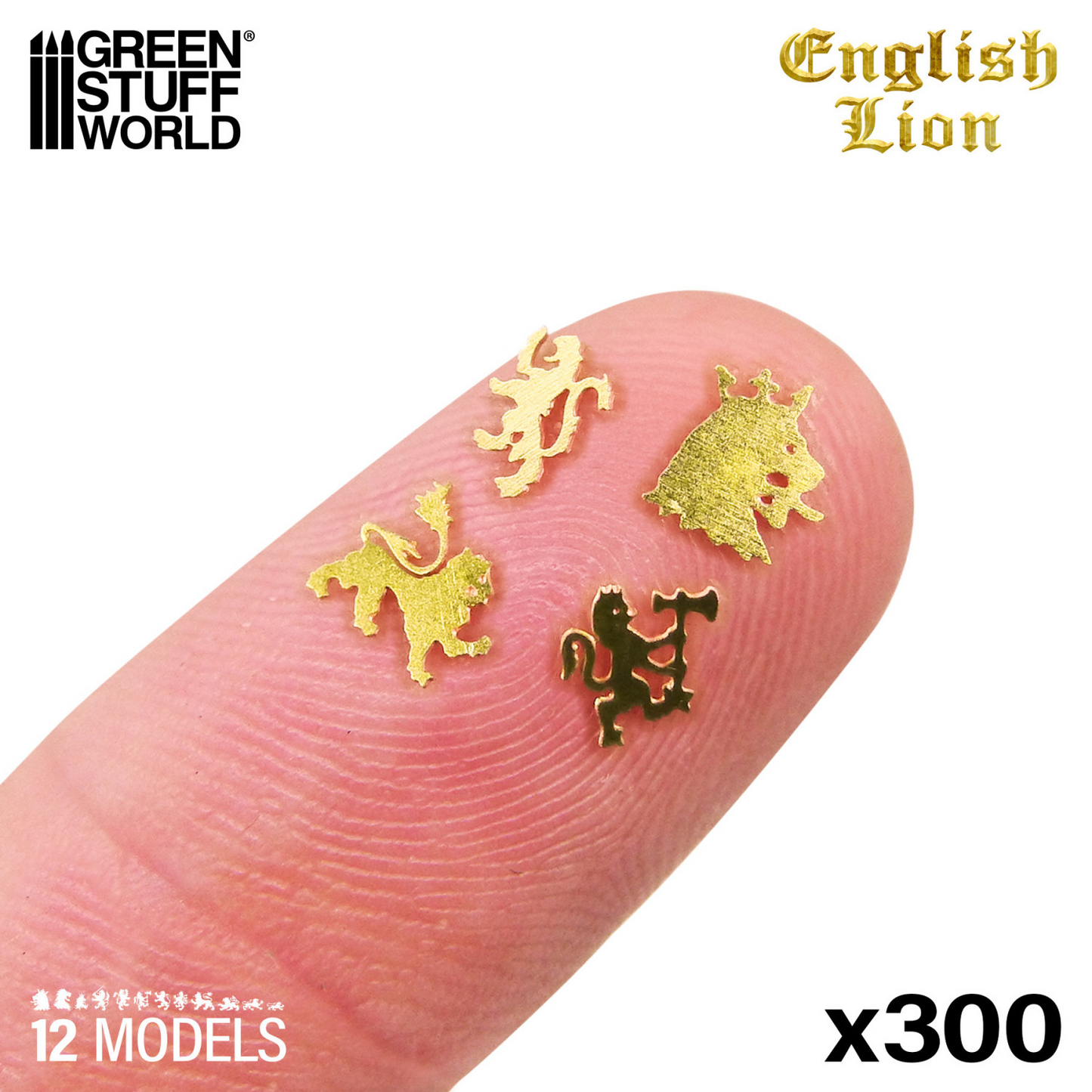 BRASS ENGLISH LION SYMBOLS