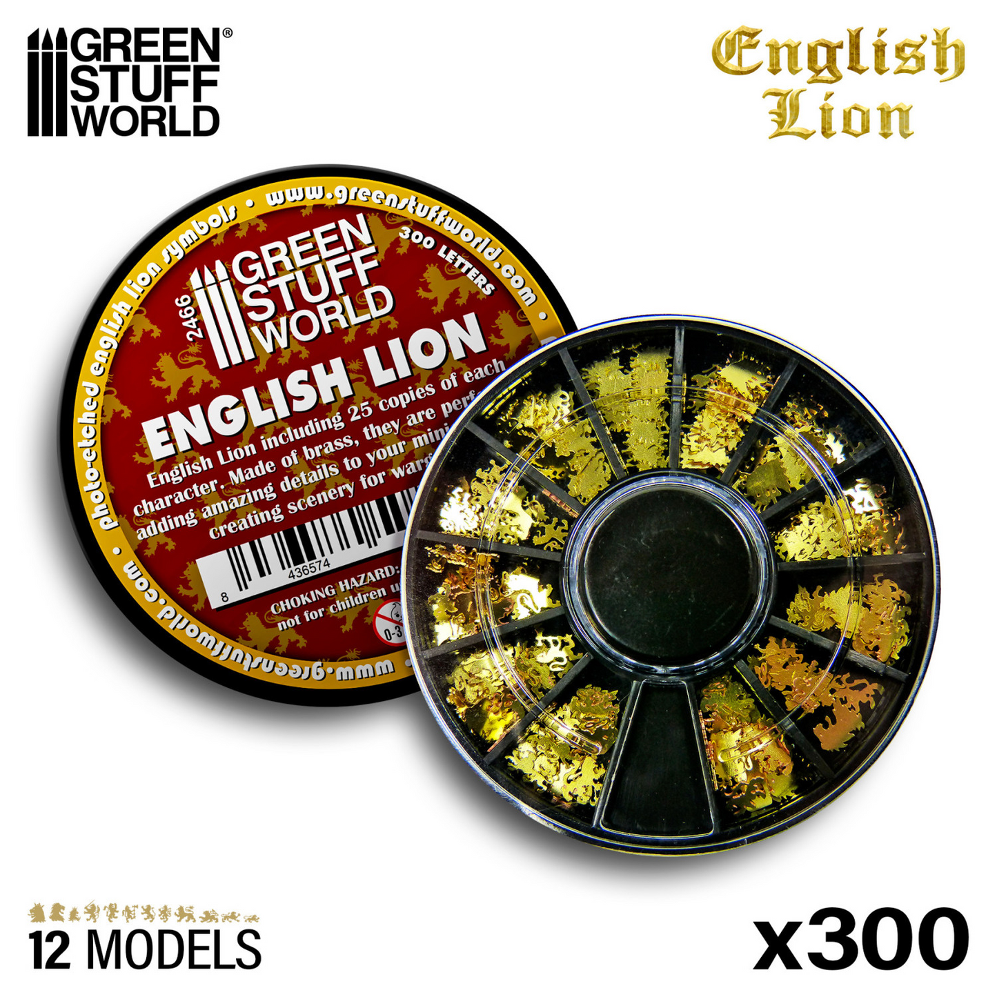 BRASS ENGLISH LION SYMBOLS