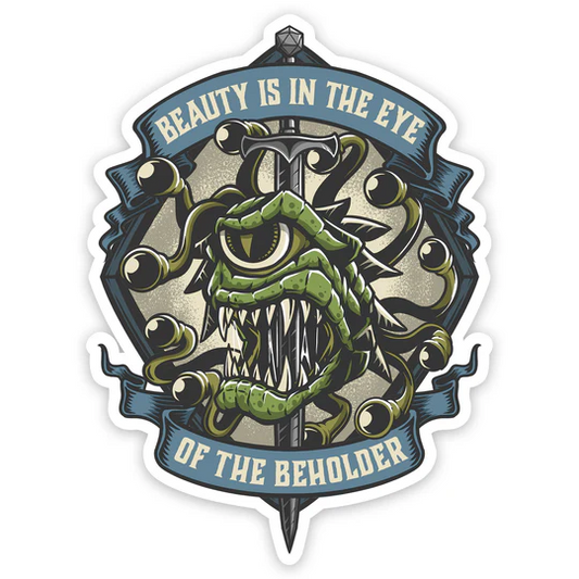 EYE OF THE BEHOLDER VINYL STICKER