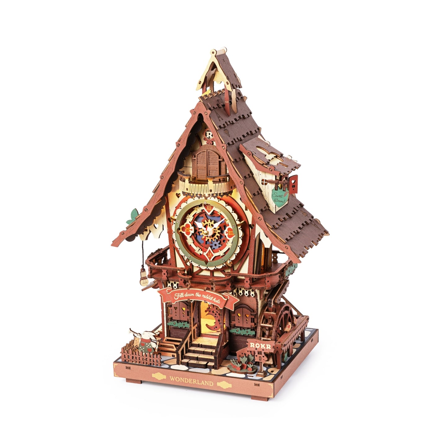 CUCKOO CLOCK 3-D WOODEN MINIATURE PUZZLE KIT