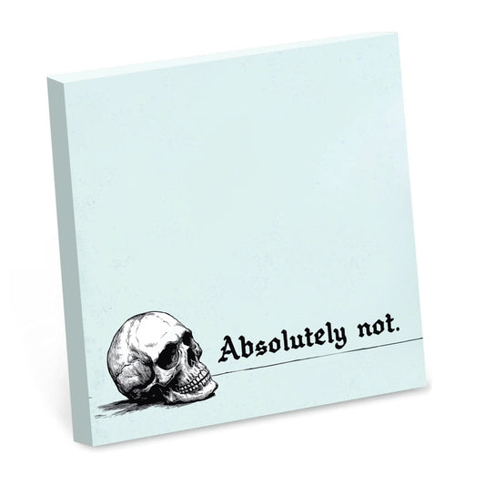ABSOLUTELY NOT STICKY NOTE PAD