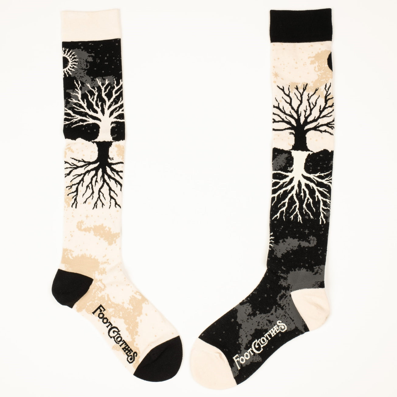 AS ABOVE SO BELOW TREE KNEE HIGH SOCKS BY FOOTCLOTHES