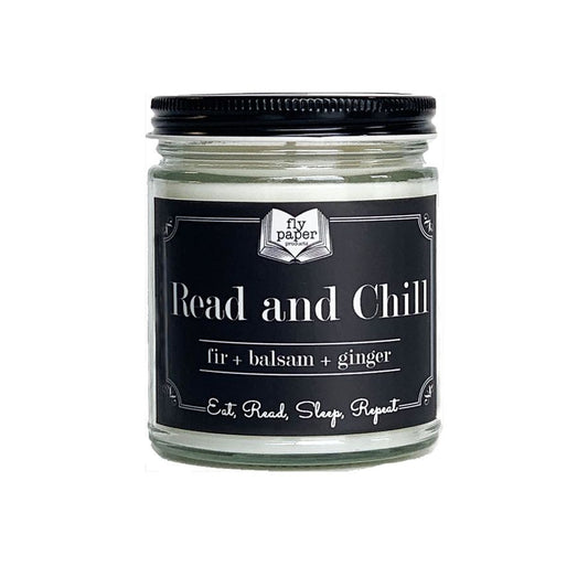 READ AND CHILL JAR CANDLE