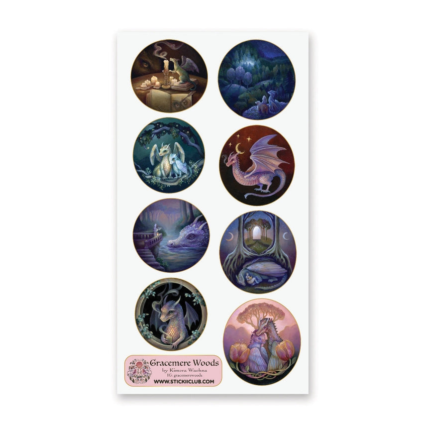 THE DRAGON REALM STICKER SHEET