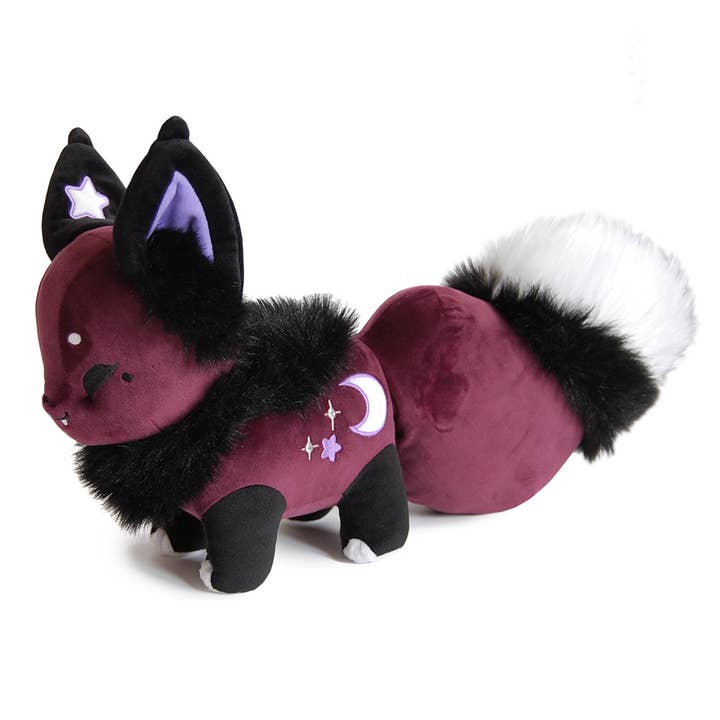 FLORAL FROLIC DAWNSING NIGHT PURPLE FOX PLUSH