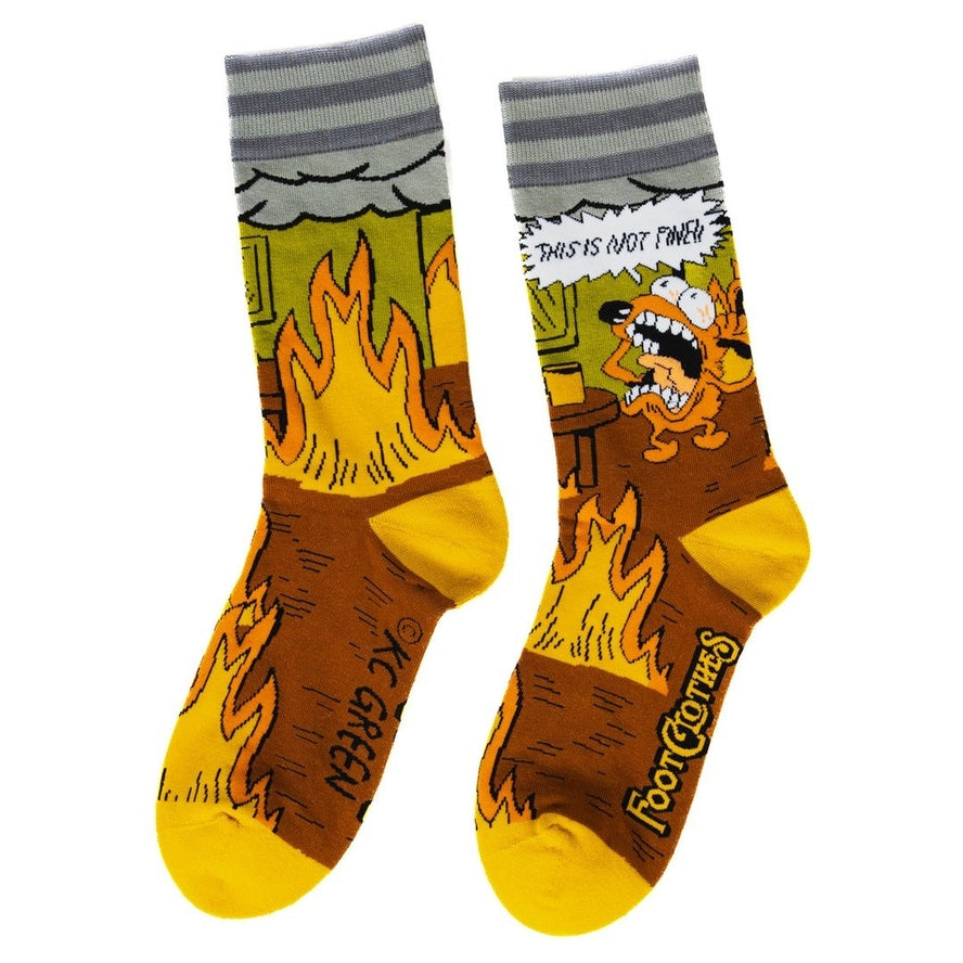 THIS IS FINE. ALSO, NOT FINE CREW SOCKS BY FOOTCLOTHES