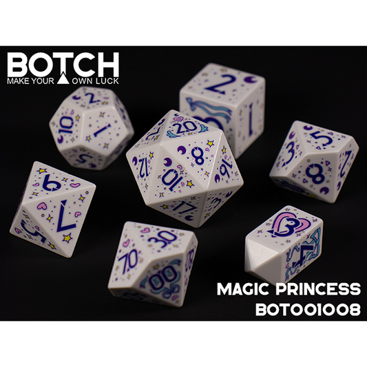 BOTCH DICE: MAGIC PRINCESS 7 DICE SET