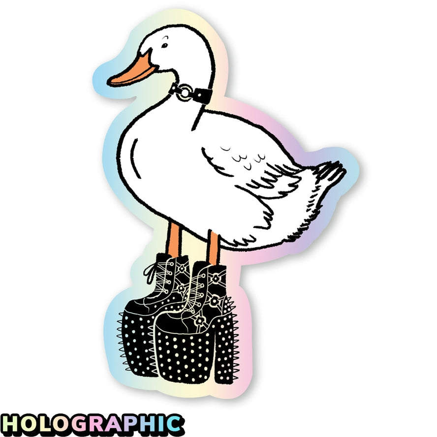 LEATHER DUCK STICKER