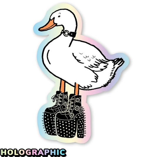 LEATHER DUCK STICKER