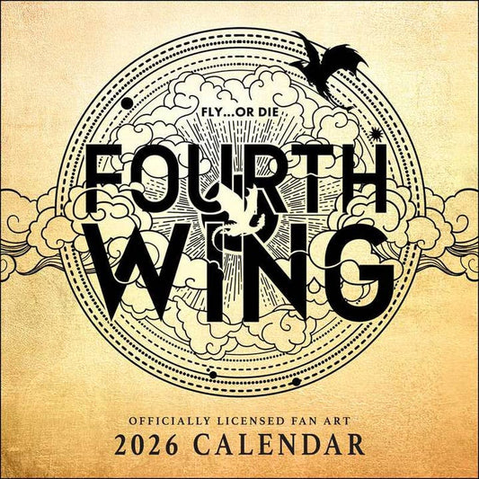 FOURTH WING OFFICIALLY LICENSED WALL CALENDAR 2026