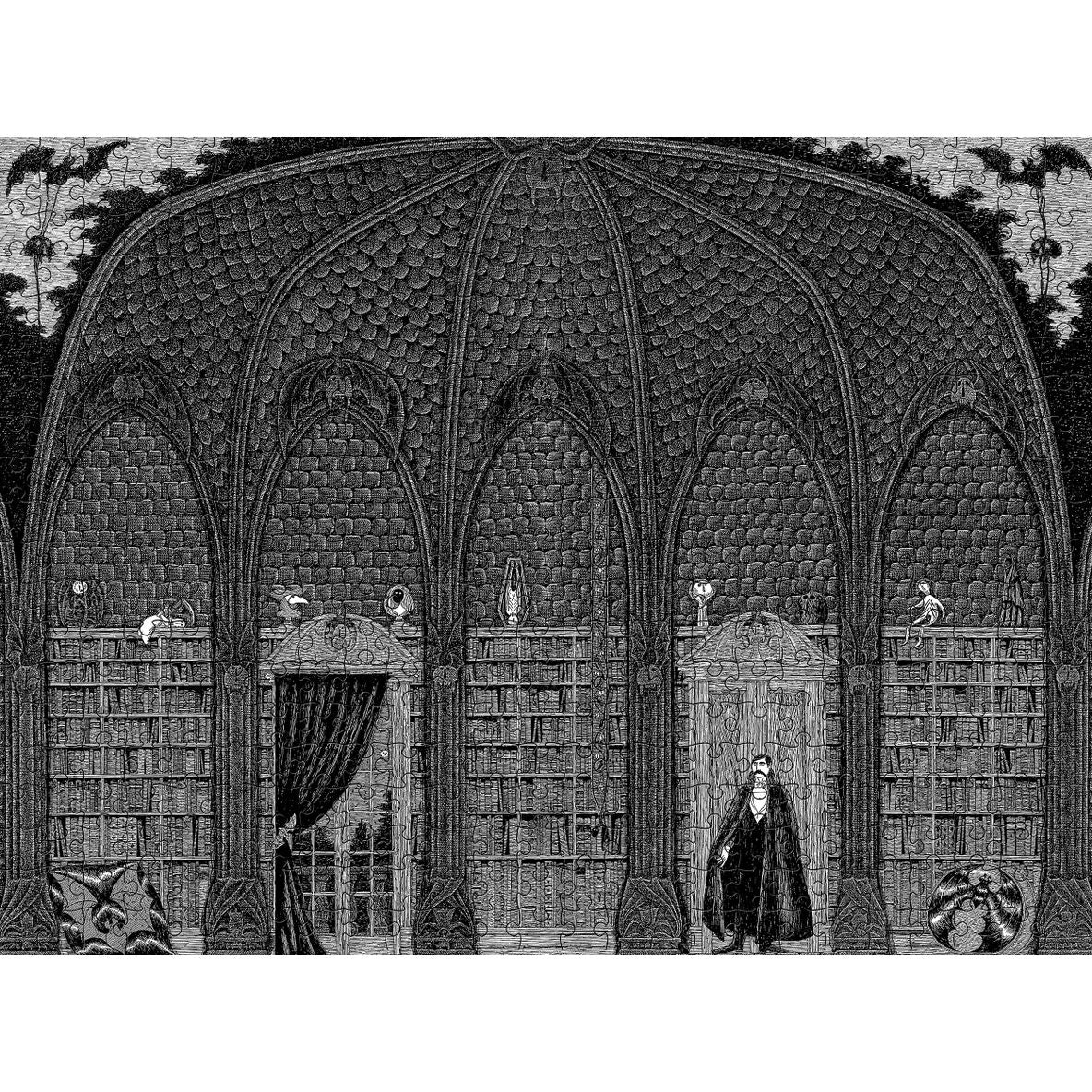 EDWARD GOREY DRACULA IN DR. SEWARD'S LIBRARY 500PC PUZZLE