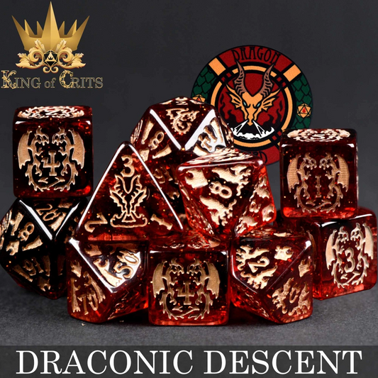 DRACONIC DESCENT 11PC DICE SET