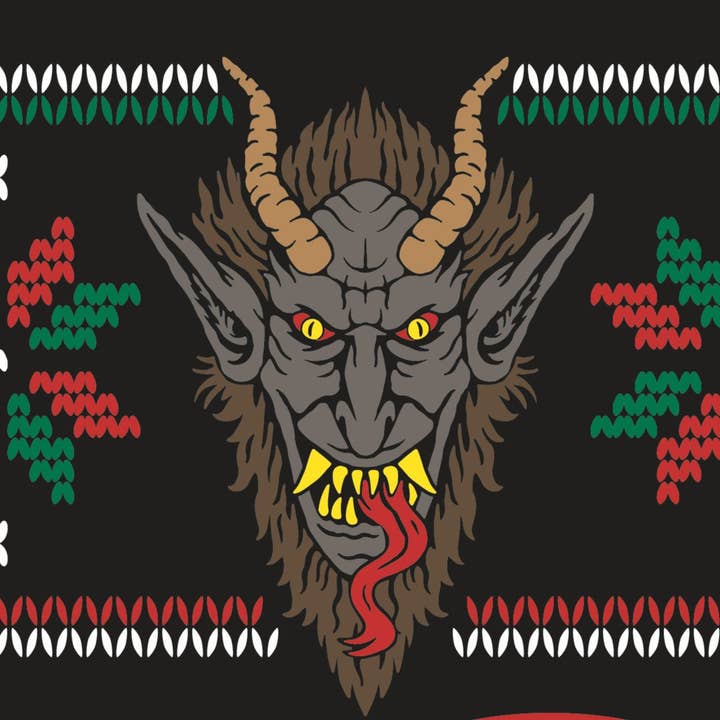 KRAMPUS SWEATER CREW SOCKS BY FOOTCLOTHES