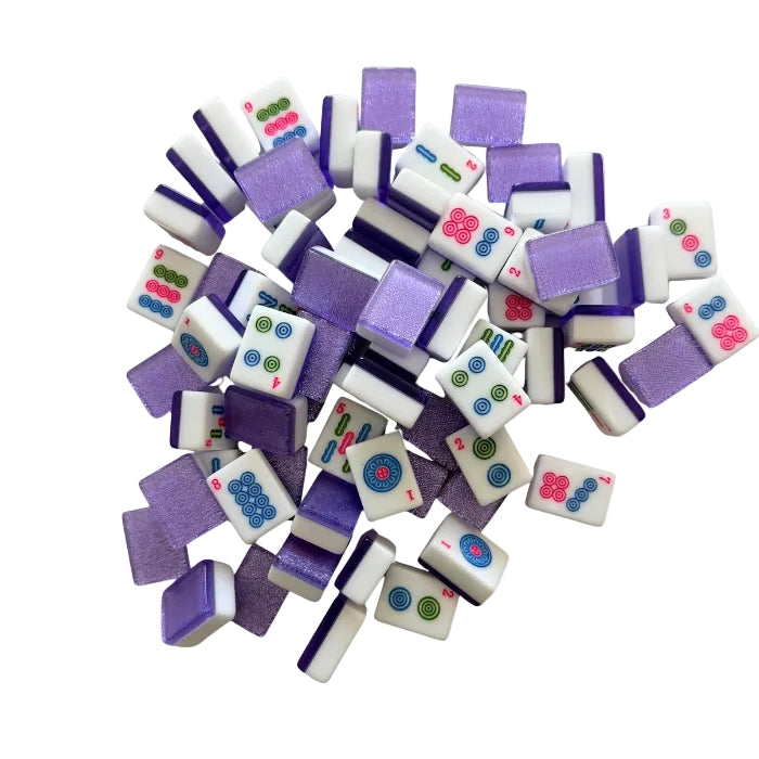 LAVENDER SPARKLE - MAHJONG TILES – AMERICAN MAHJONG TILE SET (166 TILES)