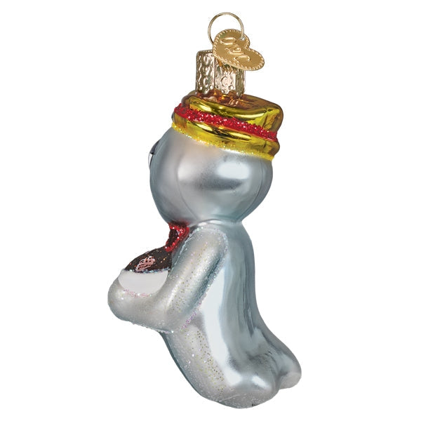 BOO BERRY GLASS HOLIDAY ORNAMENT